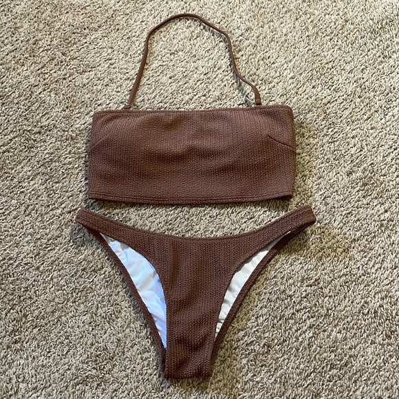 PINK Victoria's Secret Other - PINK brown ribbed swimsuit